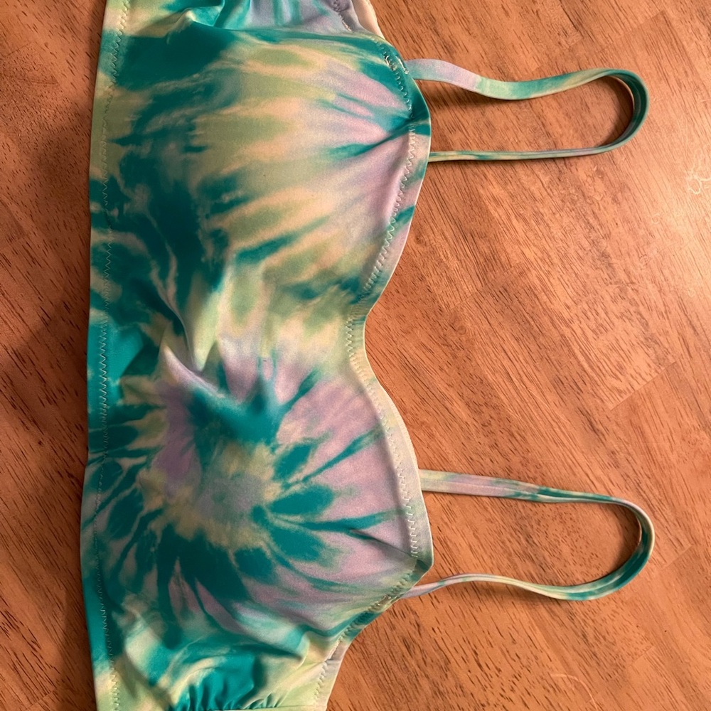 Underwire tie dye bikini top 36B